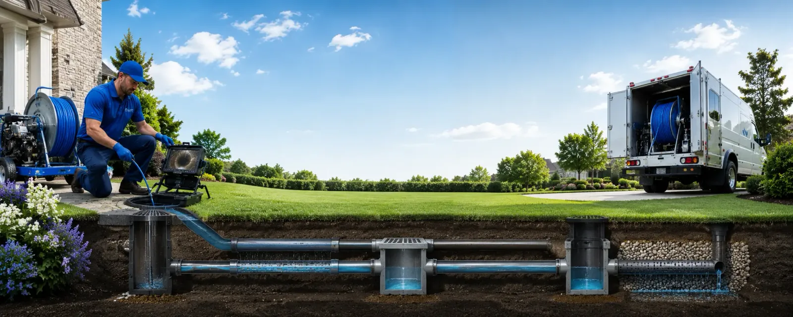 Outdoor drain cleaning information for Portage, MI
